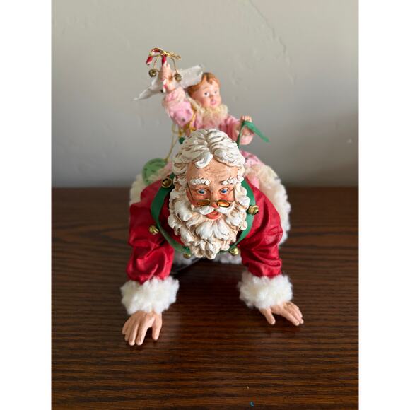 VTG Fabriche Kirk Adler KSA Collectibles Ltd Edition 'Grandpa Santas Piggy Back' - Picture 6 of 13